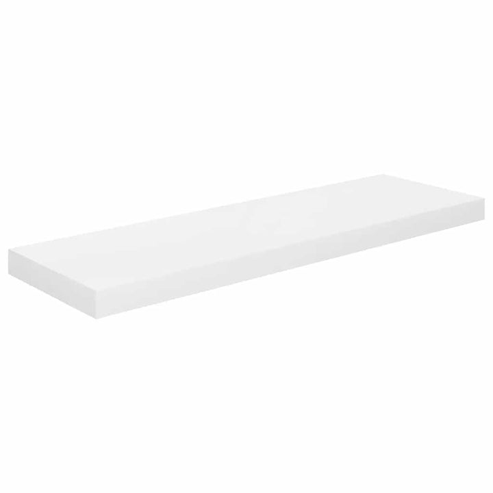 væghylder 4 stk. 80x23,5x3,8 cm MDF hvid højglans