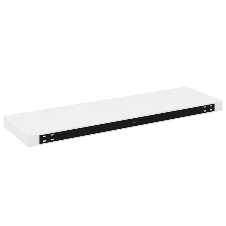 væghylder 4 stk. 80x23,5x3,8 cm MDF hvid højglans