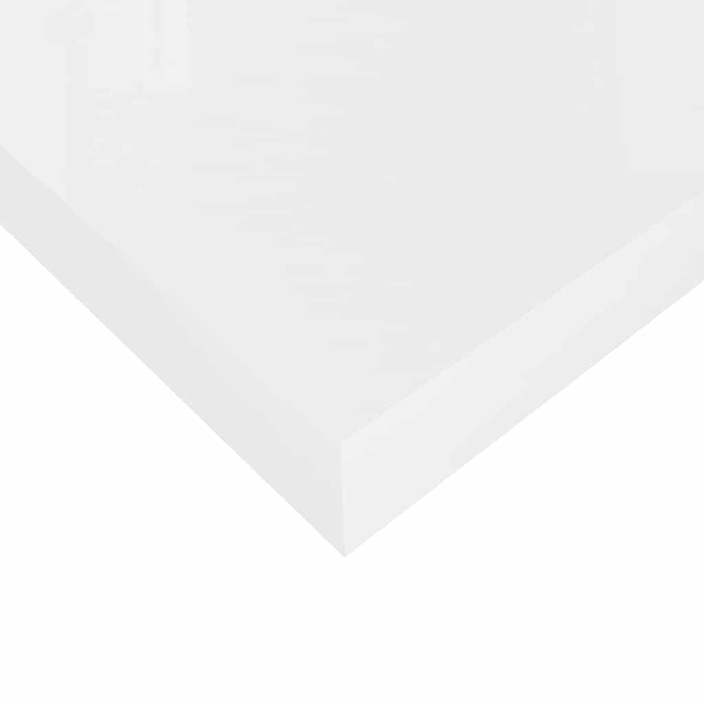 væghylde 120x23,5x3,8 cm MDF hvid højglans