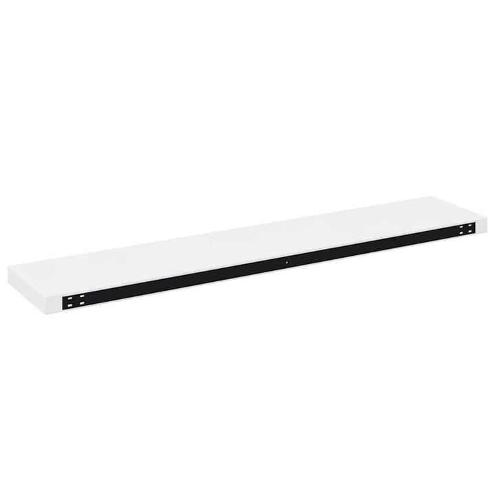 væghylder 2 stk. 120x23,5x3,8 cm MDF hvid højglans