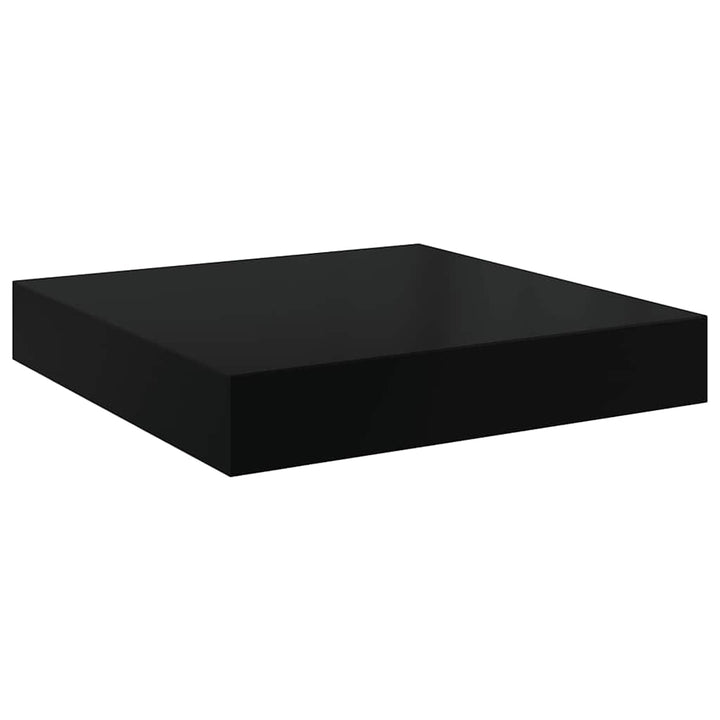 væghylder 4 stk. 40x23,5x3,8 cm MDF sort højglans