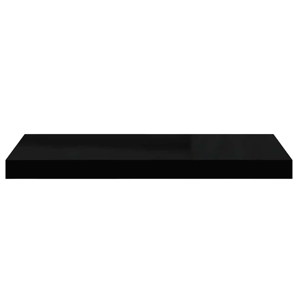 væghylder 4 stk. 60x23,5x3,8 cm MDF sort højglans