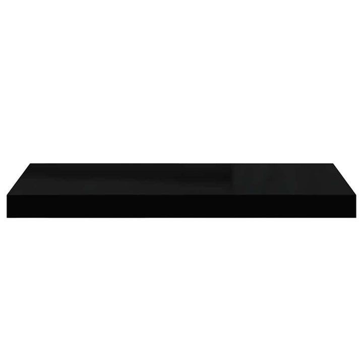 væghylder 4 stk. 60x23,5x3,8 cm MDF sort højglans