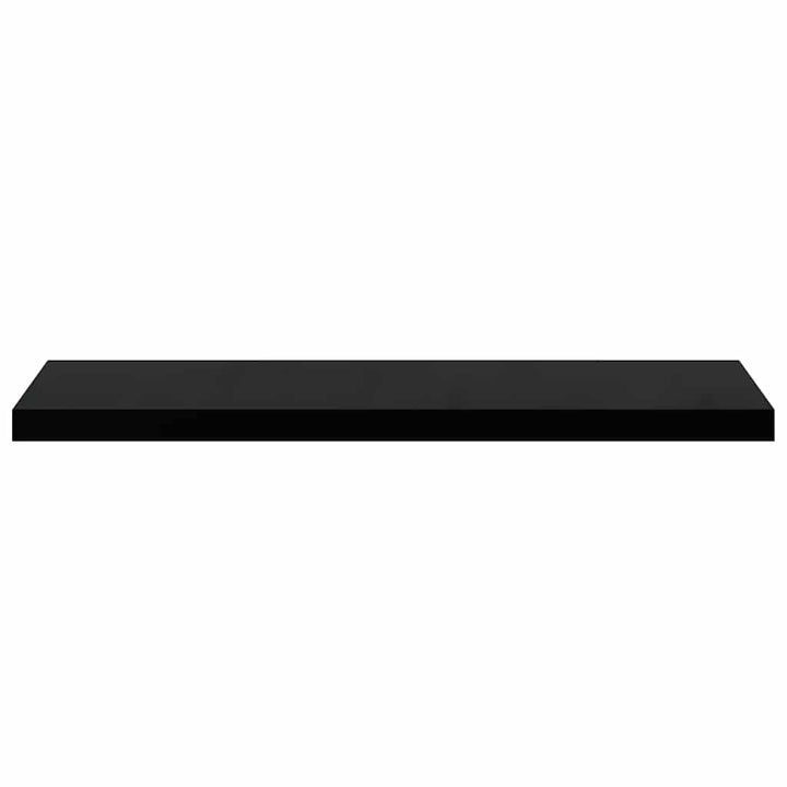 væghylder 4 stk. 90x23,5x3,8 cm MDF sort højglans