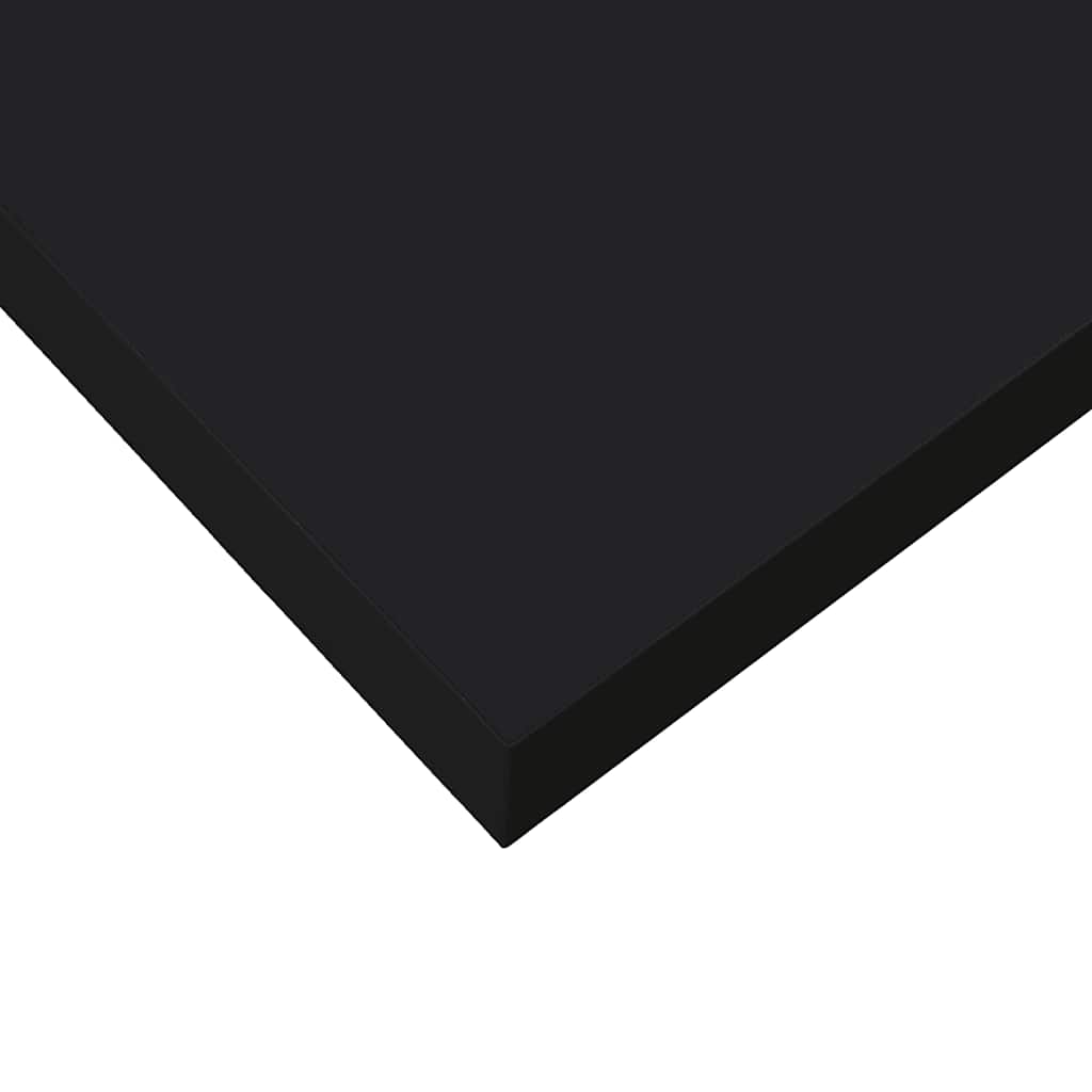 væghylde 120x23,5x3,8 cm MDF sort højglans