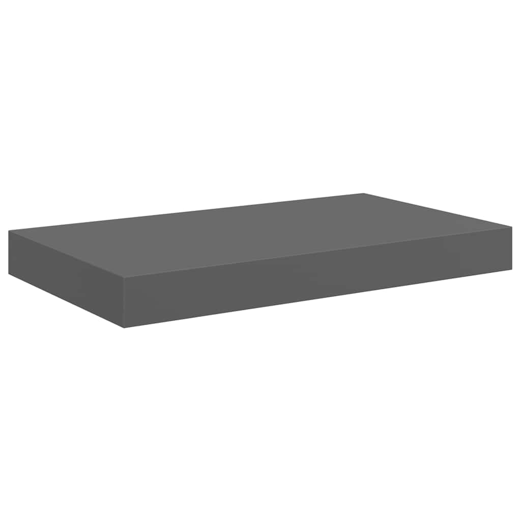 væghylder 4 stk. 40x23x3,8 cm MDF grå højglans