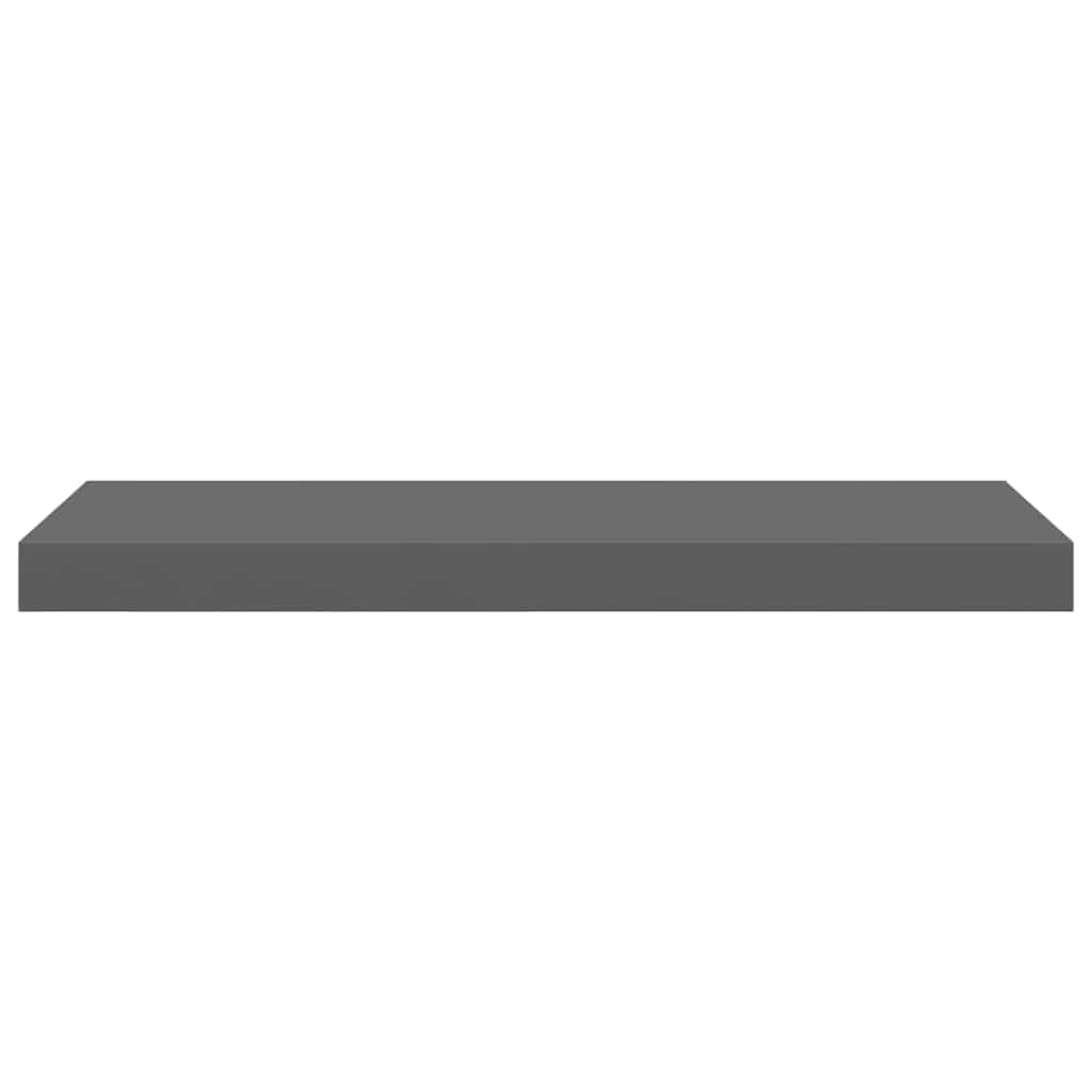 væghylder 2 stk. 60x23,5x3,8 cm MDF grå højglans