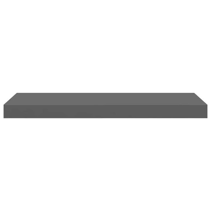 væghylder 4 stk. 60x23,5x3,8 cm MDF grå højglans