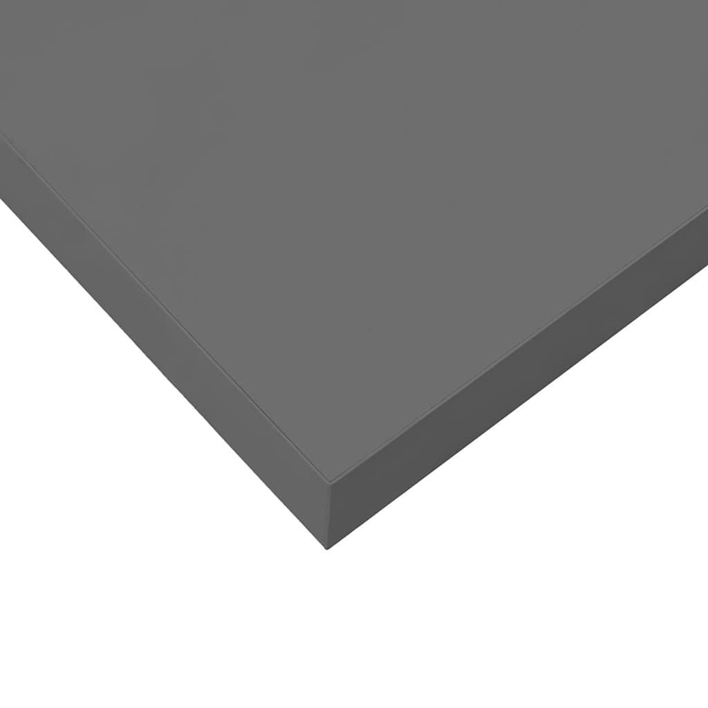væghylde 120x23,5x3,8 cm MDF grå højglans