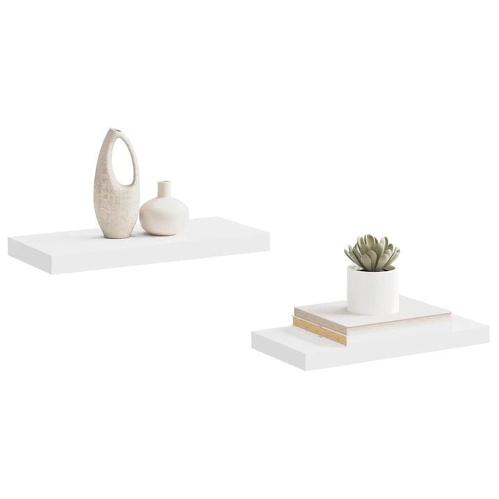 væghylder 2 stk. 50x23x3,8 cm MDF hvid