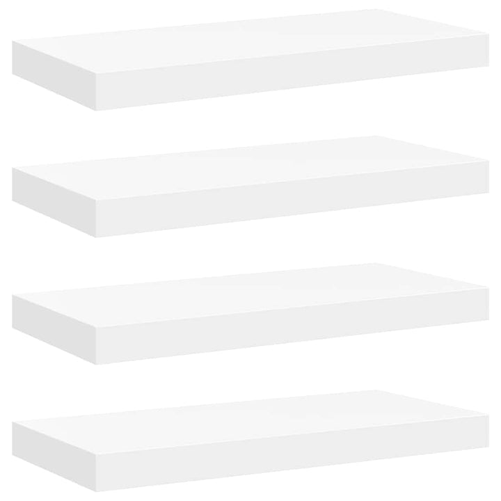 svævehylder 4 stk. 50x23x3,8 cm MDF hvid