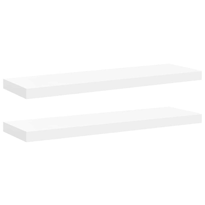 væghylder 2 stk. 80x23,5x3,8 cm MDF hvid