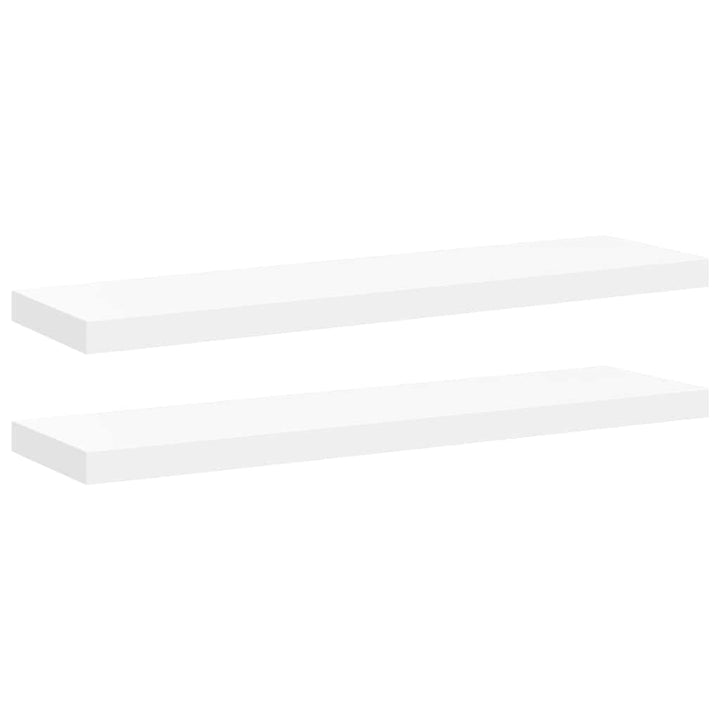 væghylder 2 stk. 90x23,5x3,8 cm MDF hvid
