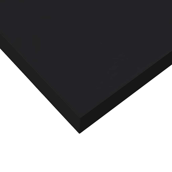 væghylder 2 stk. 40x23,5x3,8 cm MDF sort