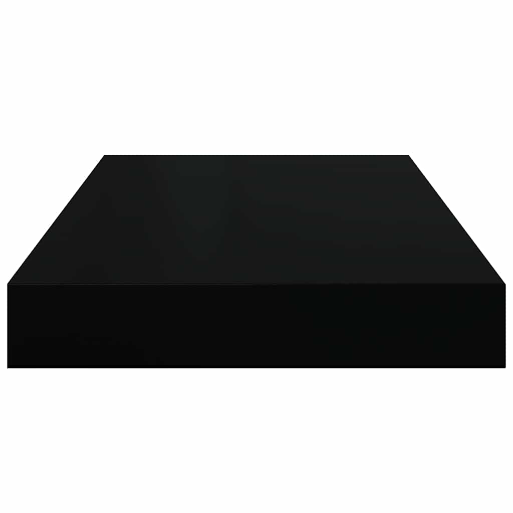 væghylder 2 stk. 40x23,5x3,8 cm MDF sort