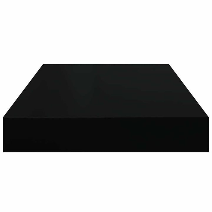 væghylder 2 stk. 40x23,5x3,8 cm MDF sort