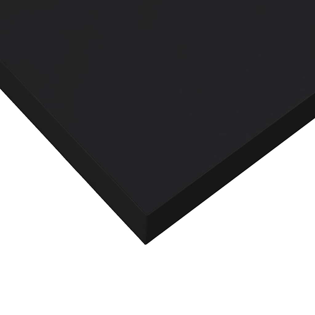 væghylde 80x23,5x3,8 cm MDF sort
