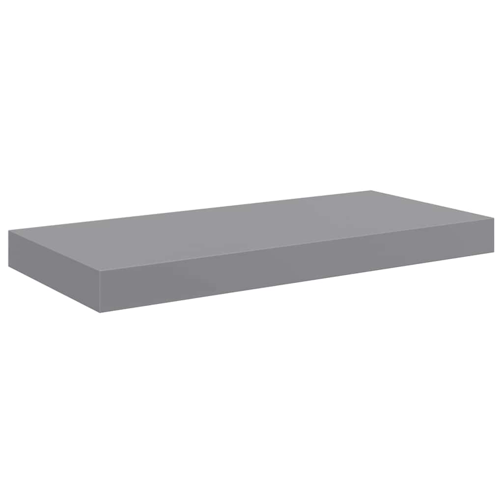 væghylder 2 stk. 50x23x3,8 cm MDF grå