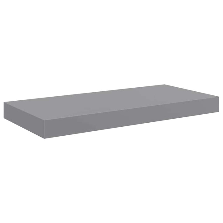 væghylder 2 stk. 50x23x3,8 cm MDF grå