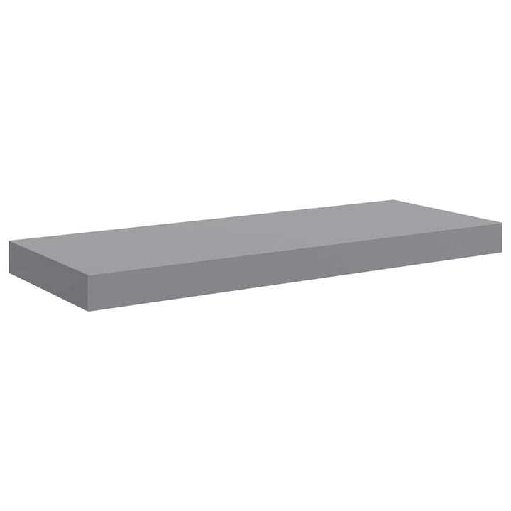 væghylder 2 stk. 60x23,5x3,8 cm MDF grå