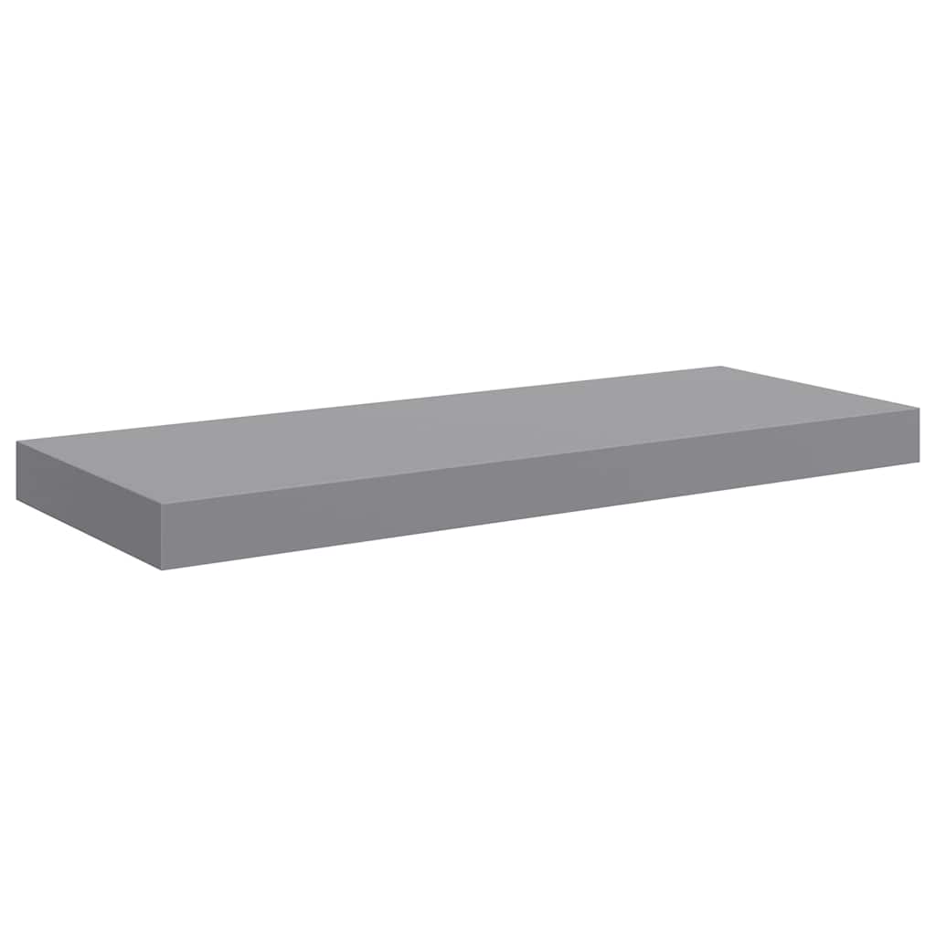 væghylder 4 stk. 60x23,5x3,8 cm MDF grå