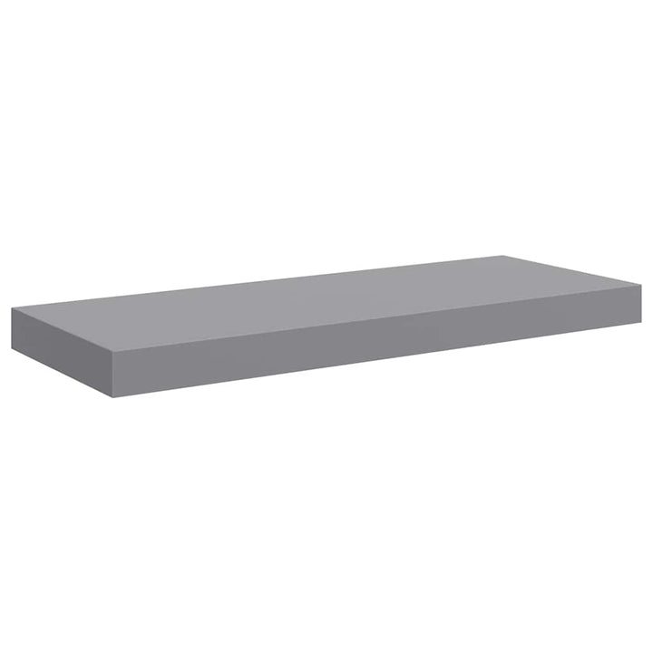 væghylder 4 stk. 60x23,5x3,8 cm MDF grå