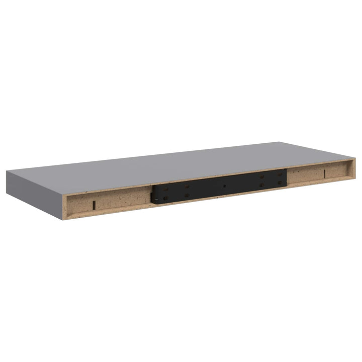 væghylder 4 stk. 60x23,5x3,8 cm MDF grå