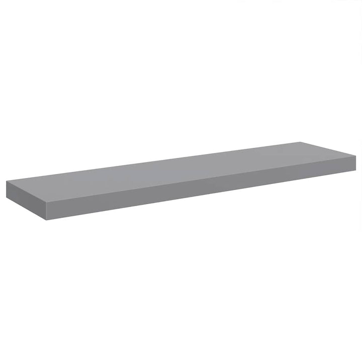 svævehylder 4 stk. 90x23,5x3,8 cm MDF grå