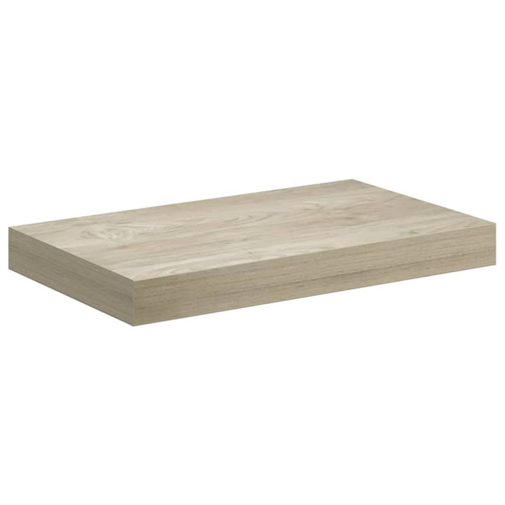 væghylder 4 stk. 40x23x3,8 cm MDF egetræsfarve
