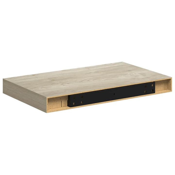 væghylder 4 stk. 40x23x3,8 cm MDF egetræsfarve