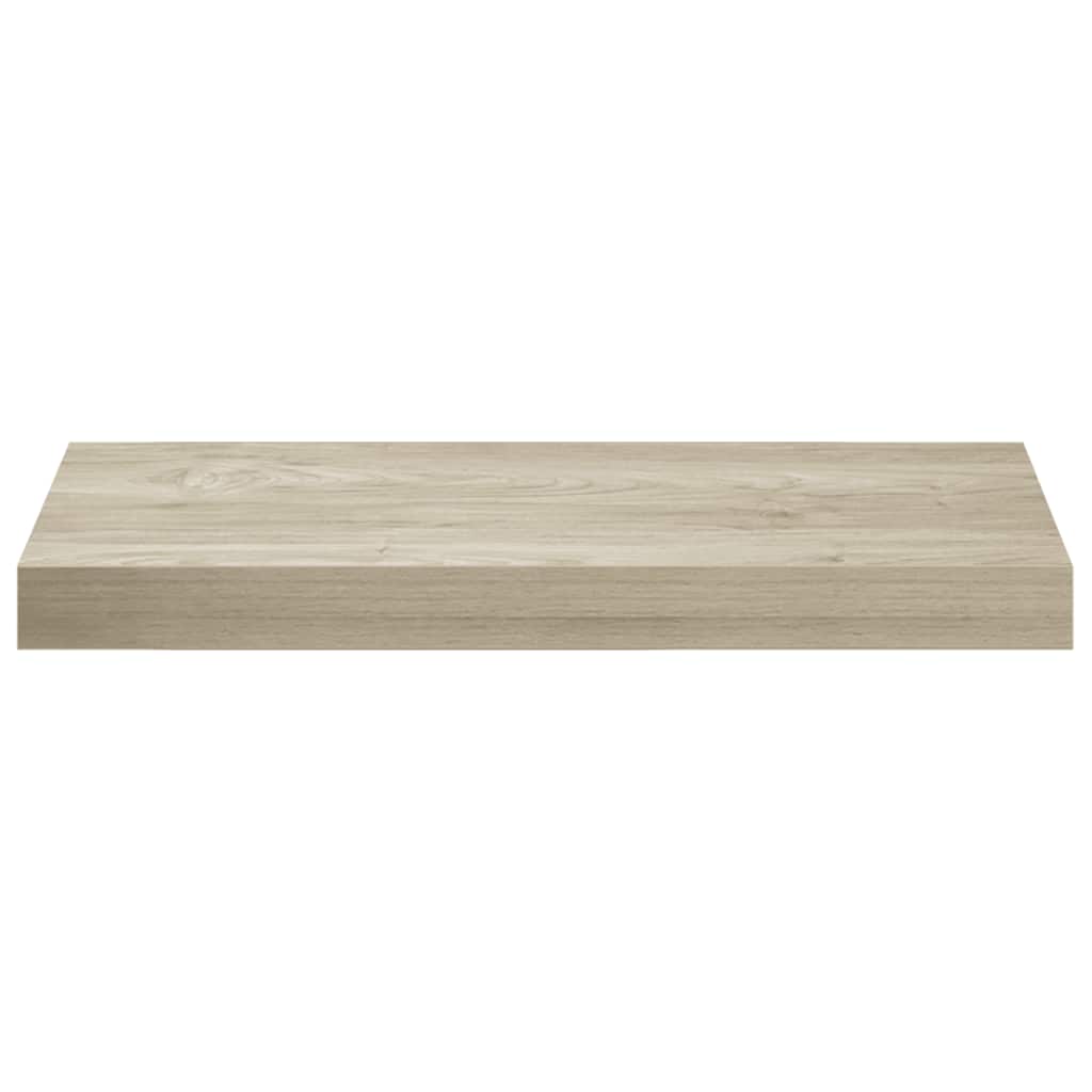 væghylder 4 stk. 50x23x3,8 cm MDF egetræsfarve