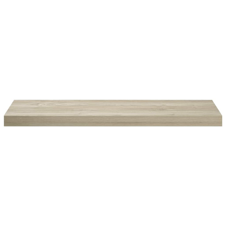 væghylder 2 stk. 80x23,5x3,8 cm MDF egetræsfarve