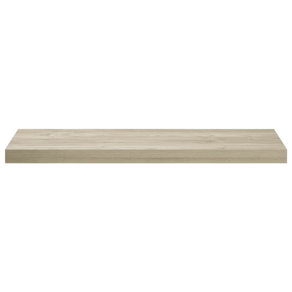 væghylder 4 stk. 80x23,5x3,8 cm MDF egetræsfarve