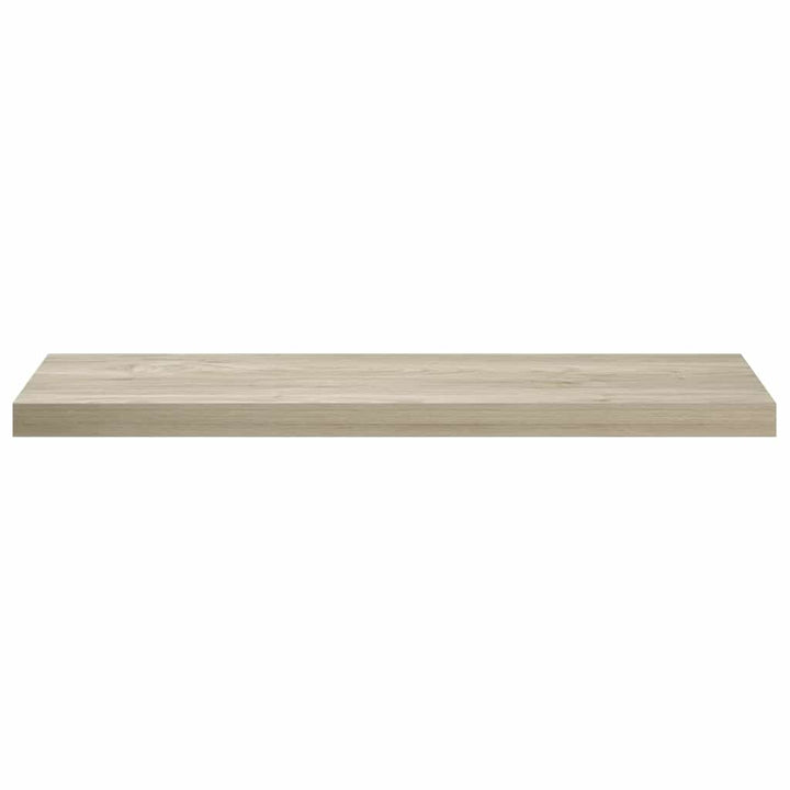 væghylder 2 stk. 90x23,5x3,8 cm MDF egetræsfarve