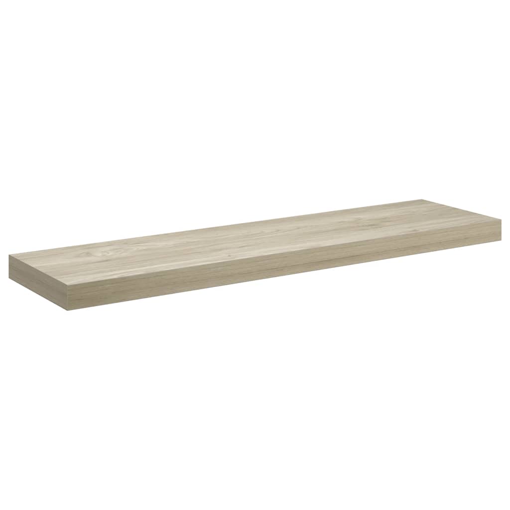 væghylder 4 stk. 90x23,5x3,8 cm MDF egetræsfarve