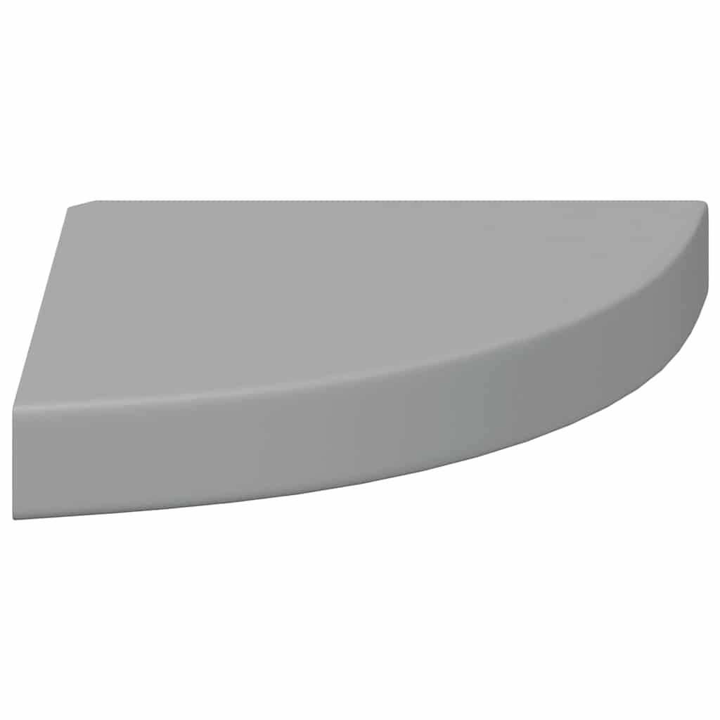 hjørnehylder 2 stk. 25x25x3,8 cm MDF grå