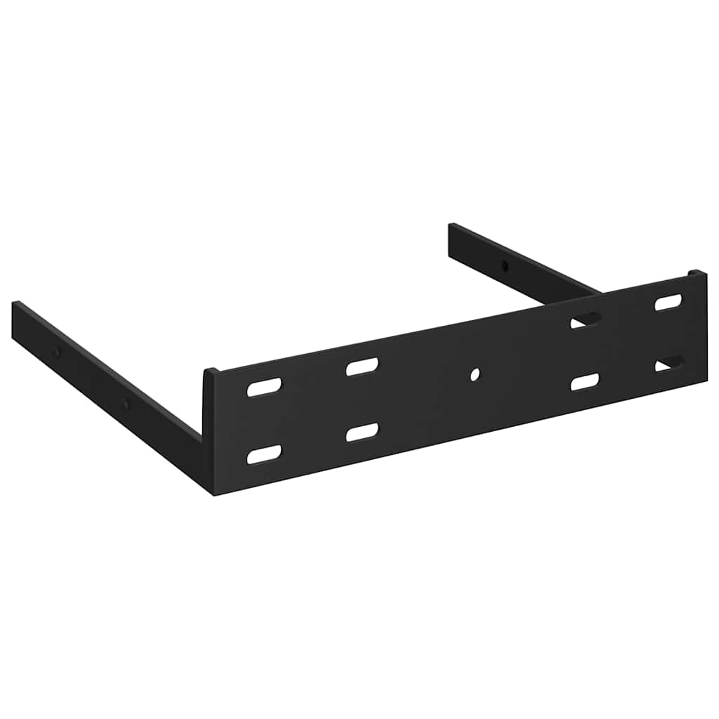hjørnehylder 2 stk. 25x25x3,8 cm MDF sort