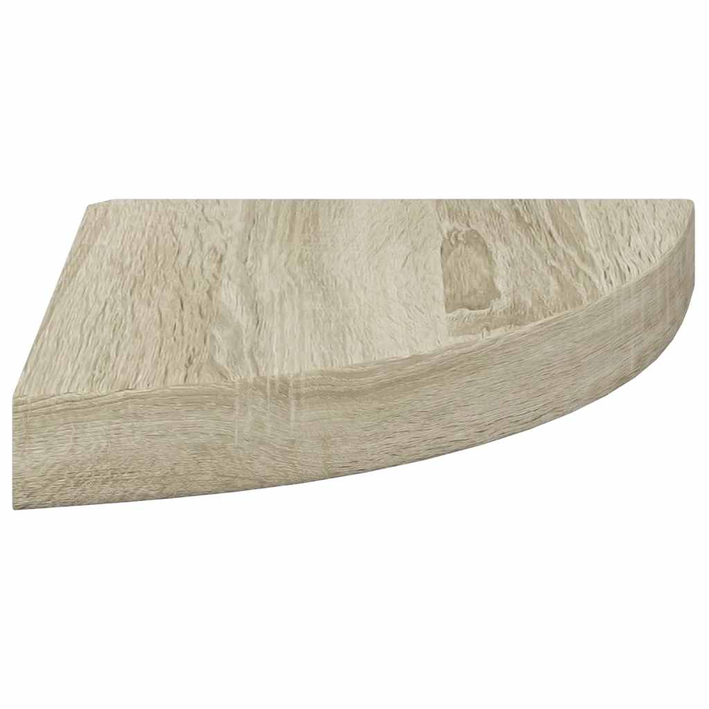 hjørnehylder 4 stk. 25x25x3,8 cm MDF egetræsfarvet