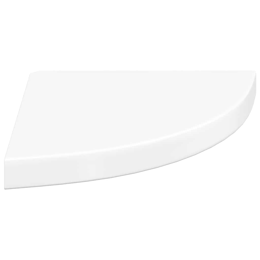 hjørnehylder 2 stk. 35x35x3,8 cm MDF hvid højglans