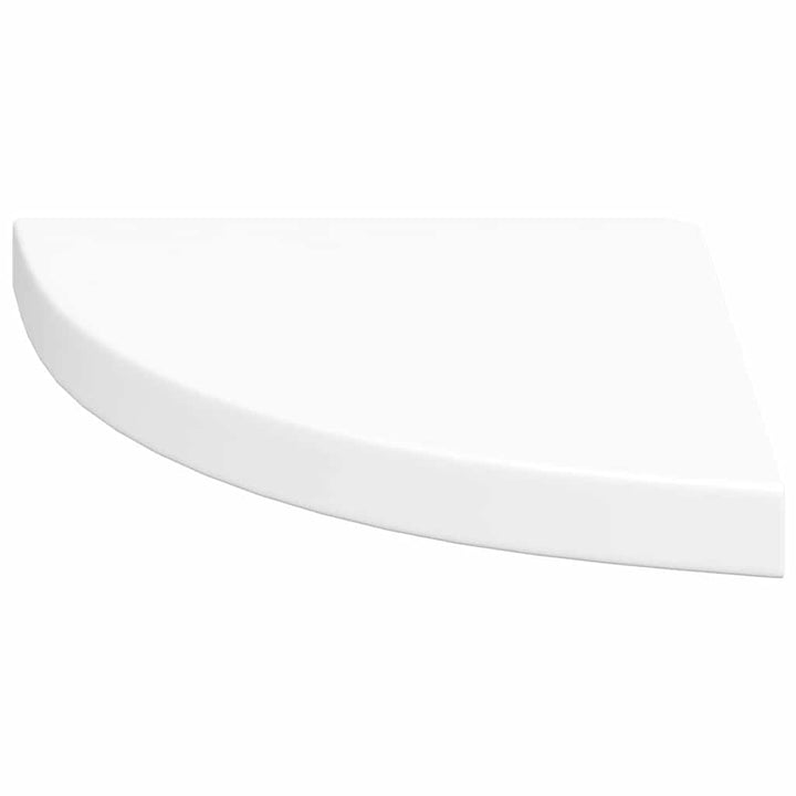 svævende hjørnehylder 2 stk. hvide 35x35x3,8 cm MDF