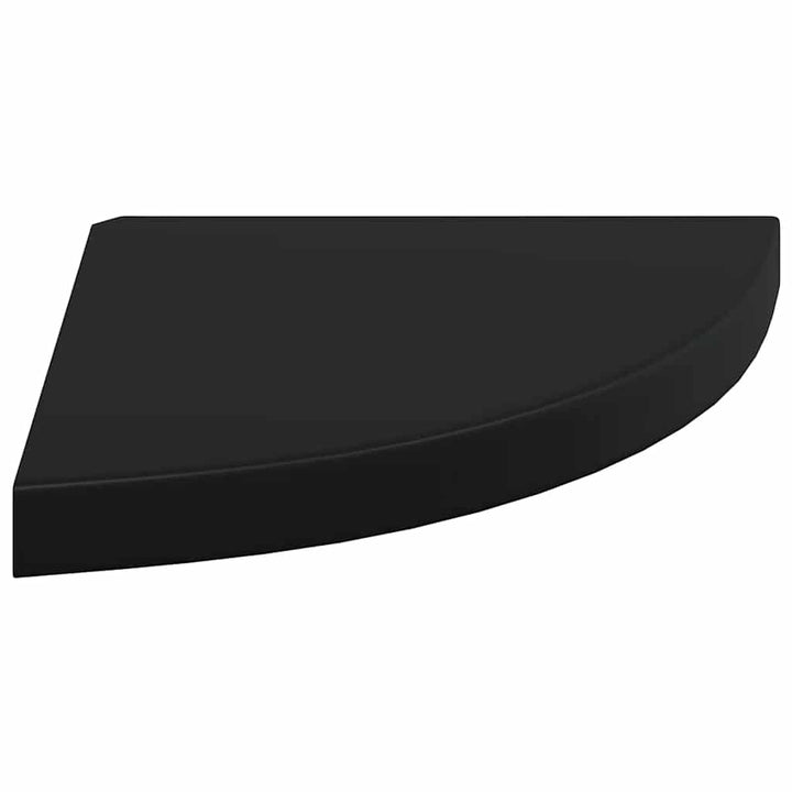 hjørnehylder 2 stk. 35x35x3,8 cm MDF sort