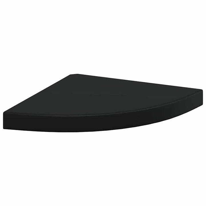 hjørnehylder 4 stk. 35x35x3,8 cm MDF sort