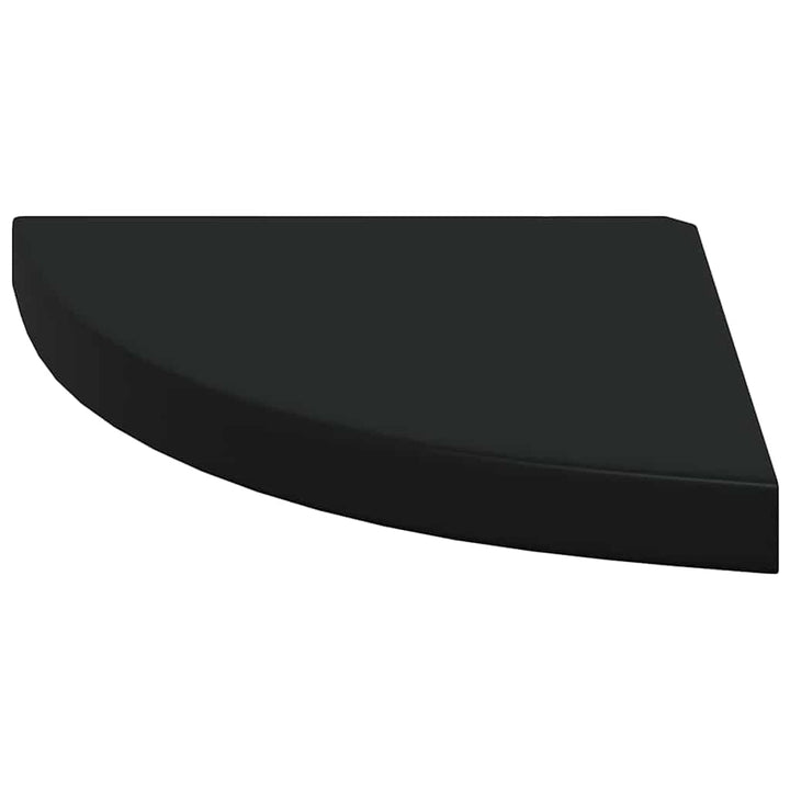 hjørnehylder 4 stk. 35x35x3,8 cm MDF sort