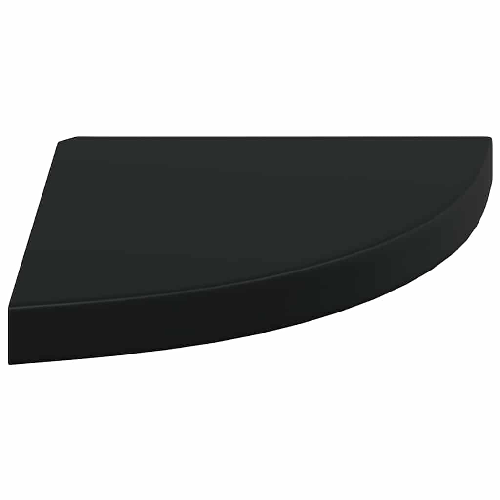 hjørnehylder 4 stk. 35x35x3,8 cm MDF sort