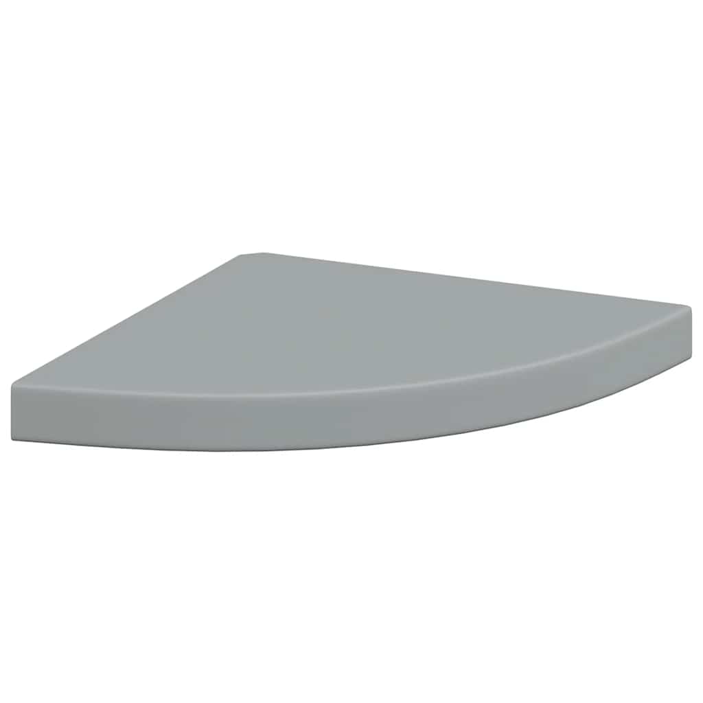 hjørnehylder 2 stk. 35x35x3,8 cm MDF grå