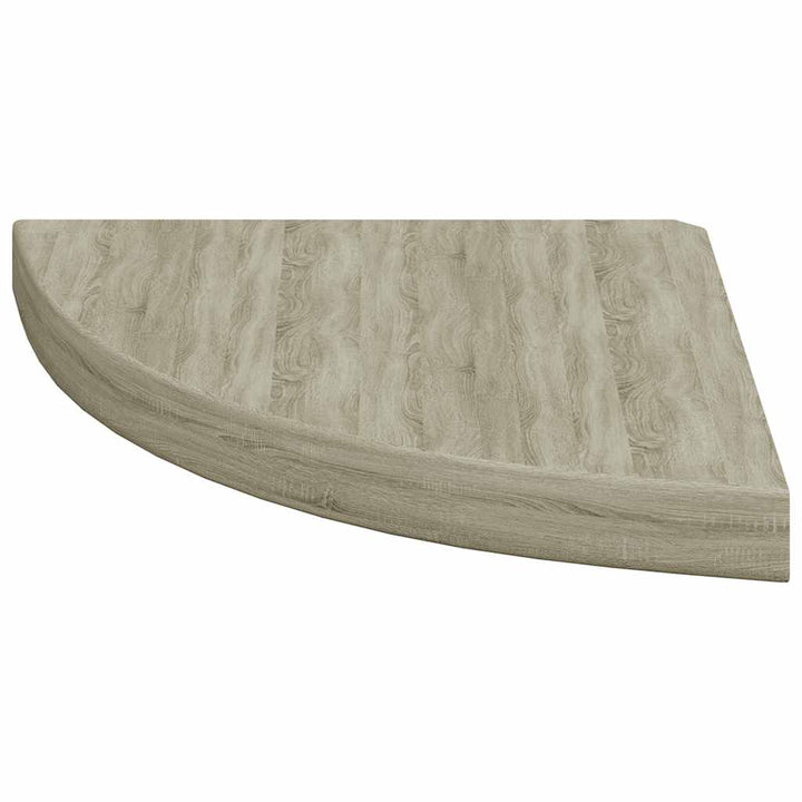 hjørnehylder 4 stk. 35x35x3,8 cm MDF egetræsfarvet