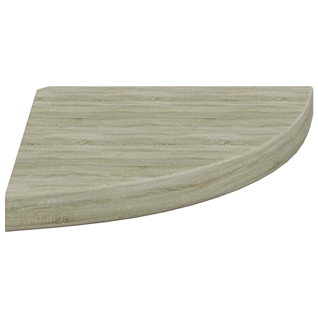 hjørnehylder 4 stk. 35x35x3,8 cm MDF egetræsfarvet