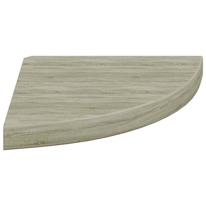 hjørnehylder 4 stk. 35x35x3,8 cm MDF egetræsfarvet