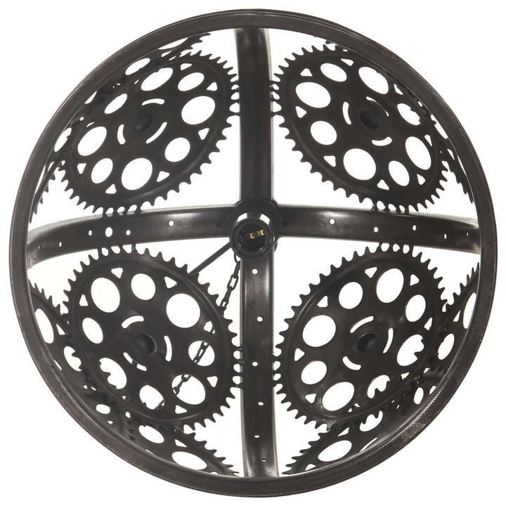 industriel loftlampe med kæde og hjul 45 cm E27