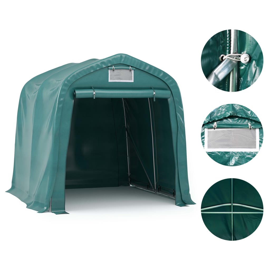 garagetelt 1,6x2,4 m PVC grøn